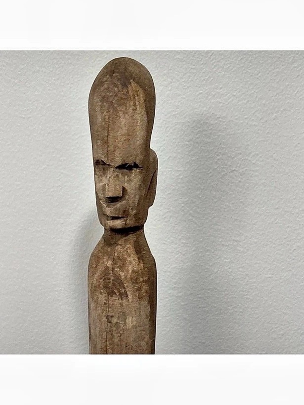 Unbranded Polynesian Style 36.5” Carved Decorative Wooden Walking Stick